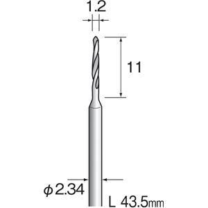 ミニター KA1118 (#B5509)ツイストドリル ハイス 1.2 (10コ) 商品画像
