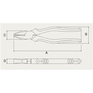 VICTOR(ビクター) 265-HG-200 ペンチ(エラストマーカバー付) 商品写真2