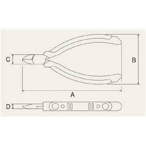 VICTOR(ビクター) 130-HG-125 スタンダードニッパー(エラストマー) 商品写真2