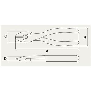 VICTOR(ビクター) 350-B-175 強力ニッパー 商品写真2