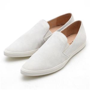 ALLBLACK ポインテッドトゥ スリッポン レディースシューズ WHITE（白） 38サイズ（約24.0cm）