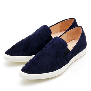 ALLBLACK ポインテッドトゥ スリッポン レディースシューズ NAVY（ネイビー） 38サイズ（約24.0cm）