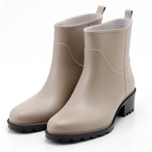 PATERNAZZI イタリア製ショートレインブーツ BEIGE （ベージュ） 39サイズ 約24.5cm