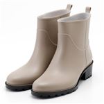 PATERNAZZI イタリア製ショートレインブーツ BEIGE （ベージュ） 39サイズ 約24.5cm