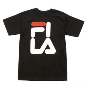 FILA FI OVER LA TEE Tシャツ 001 blackwhite サイズ：S