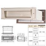 メイルシュート/埋込専用ポスト 【No.18 真壁】 ステンレス 水上金属 〔部品 DIY 日曜大工〕