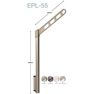 川口技研 ホスクリーン EPL-55-W ホワイト [1組（2本）入]