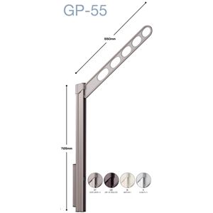 川口技研 ホスクリーン GP-55-S シルバー [1組（2本）入]