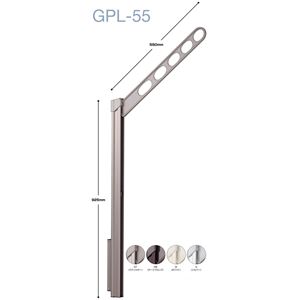 川口技研 ホスクリーン GPL-55-S シルバー [1組（2本）入]