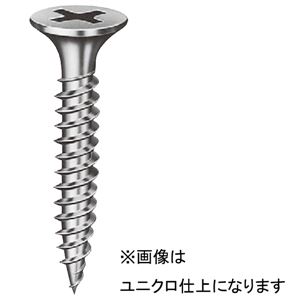 【1000本入】 軽天・内装工事用 ビス/ネジ 【ユニクロ型 3.5×25mm】 スチール製 ラッパ頭 ヤマヒロ 〔建築 工事 工具〕 S25C