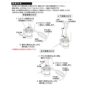 3次元調整 ピボットヒンジ 【左用 シルバー塗装】 本体:SPCC製 カバー:ABS製 No.1910 〔DIY 業務用 工事 日曜大工〕 3次元調整 ピボットヒンジ 【左用 シルバー塗装】 本体:SPCC製 カバー:ABS製 No.1910 〔DIY 業務用 工事 日曜大工〕