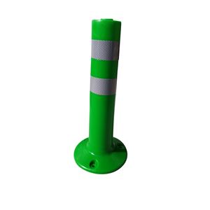 【5本セット】 PVC製視線誘導標/ソフトコーンH 【緑色】 高さ460mm アスファルト用アンカーセット 商品画像