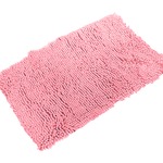 マイクロファイバーバスマット/キッチンマット 【45×65cm/ピンク】 すべり止め付き 速乾 『クイックドライ』