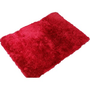 おしゃれで触り心地のいいシャギーマット 55×85cm ワイン シャギーマット 玄関マット キッチンマット シャギー