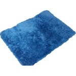 おしゃれで触り心地のいいシャギーマット 45×65cm ネイビー シャギーマット 玄関マット キッチンマット シャギー