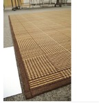 クッション入り竹ラグ 180×180cm 2畳 ブラウン ウレタン8mm 丸巻 竹 バンブー ラグマット バンブーラグ ブロット