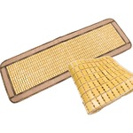 天然素材の涼しさ ひんやり竹シート 【メッシュタイプ/40×120cm ブラウン】 接触冷感 バンブーシート 『ドミノメッシュ』の画像