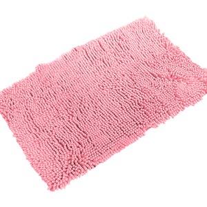 マイクロファイバーバスマット/キッチンマット 【60×90cm/ピンク】 すべり止め付き 速乾 『クイックドライ』