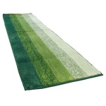踏み心地のいいカラフルキッチンマット/玄関マット 【45×120cm/グリーン】 すべり止め付き 洗える 吸水 『グラデーション』