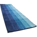 踏み心地のいいカラフルキッチンマット/玄関マット 【45×240cm/ブルー】 すべり止め付き 洗える 吸水 『グラデーション』