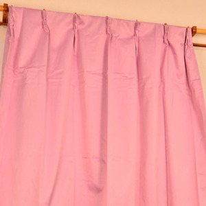 シンプル遮光カーテン/目隠し 【2枚組 100×135cm/ピンク】 洗える 『フィリー』 商品画像