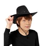 コスプレ衣装/パーティーグッズ 【カウボーイハット ブラック】 仮装 イベントグッズ 舞台小物