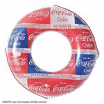 浮き輪 【100cm】 コカ・コーラ パターン柄 塩化ビニール樹脂製 〔プール ビーチ 海外旅行〕