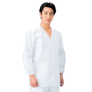 workfriend 調理用白衣男子衿無長袖 SKA321 Mサイズ 商品画像