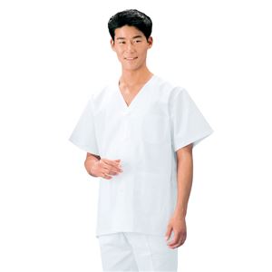 workfriend 調理用白衣男子衿無半袖 SKA322 LLサイズ 商品画像