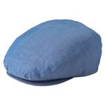 ダンガリーハンチング帽子 ブルー KMCH2960-2