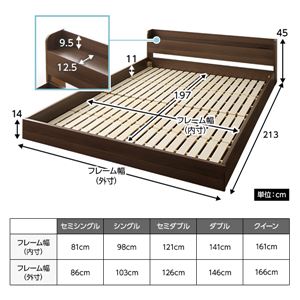 すのこ仕様 コンセント付き フロアベッド セミダブル (ボンネルコイルマットレス付き) 『ブリーズ』 ウォールナットブラウン 【1年保証】 すのこ仕様 コンセント付き フロアベッド セミダブル (ボンネルコイルマットレス付き) 『ブリーズ』 ウォールナットブラウン 【1年保証】