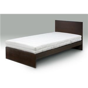 並べて使える タモ材 シンプルすのこベッド シングル (フレームのみ) ブラウン 『Spina』 床高2段階調整可 ベッドフレーム 商品画像