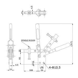 角田興業 トグル クランプ X16 商品写真2