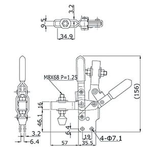 角田興業 トグル クランプ HV451B 商品写真2