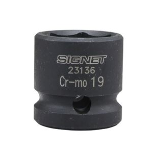 SIGNET(シグネット) 23136 1/2DR インパクト用ショートソケット 19MM 商品画像