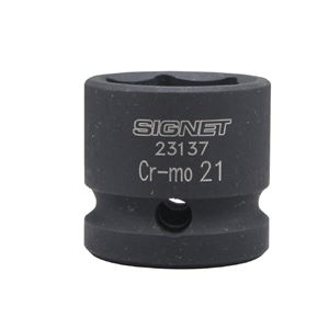 SIGNET(シグネット) 23137 1/2DR インパクト用ショートソケット 21MM 商品画像