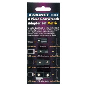 SIGNET(シグネット) 34284 4PC MM SIGNETレンチ用アダプターセット 商品画像