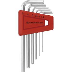 PB SWISS TOOLS 210H-5 ホルダー付六角棒レンチセット（パックナシ）