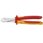 KNIPEX（クニペックス） 7406-250TBK 絶縁強力斜ニッパー 落下防止（BK）