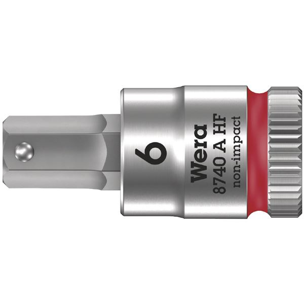 【商品名】 WERA ヴェラ 差込角1/4DR Hex-Plus 保持機能付き ビットソケット 先端サイズ6mm 全長28mm 003337 工具 ツール DIY 作業工具 【ジャンル・特徴】 wer