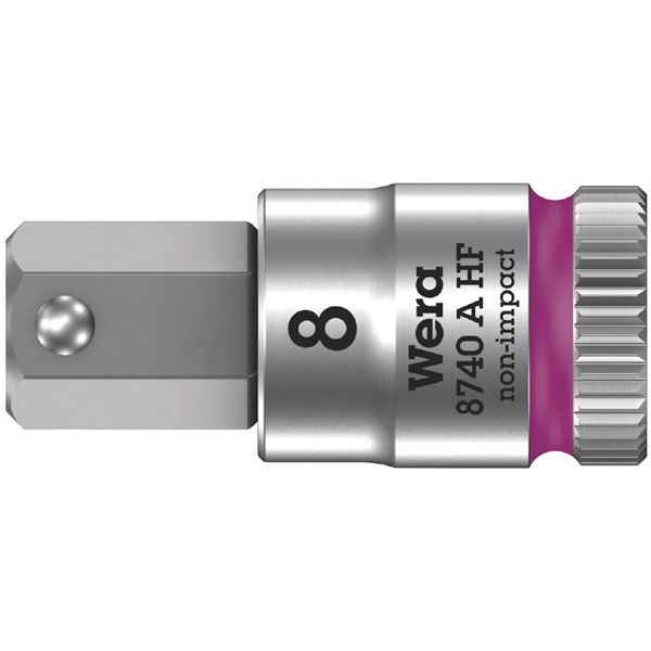 【商品名】 WERA ヴェラ 差込角1/4DR Hex-Plus 保持機能付き ビットソケット 先端サイズ8mm 全長28mm 003339 工具 ツール DIY 作業工具 【ジャンル・特徴】 wer