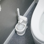 トイレブラシセット「 toilet（トイレット）」ホワイト