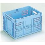 折りたたみメッシュコンテナ/オリコン 【50L/ブルー】 CB-M50W 岐阜プラスチック工業