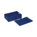 折りたたみコンテナ/オリコン 【26L/ダークブルー】 F-BOX122G1 岐阜プラスチック工業