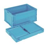 折りたたみコンテナ/オリコン 【75L/ブルー】 CB-S76NR 岐阜プラスチック工業