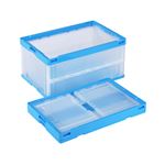 折りたたみコンテナ/オリコン 【75L/ブルー透明】 CB-S76NR 岐阜プラスチック工業