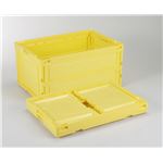 折りたたみコンテナ/オリコン 【75L/イエロー】 CB-S76NR 岐阜プラスチック工業