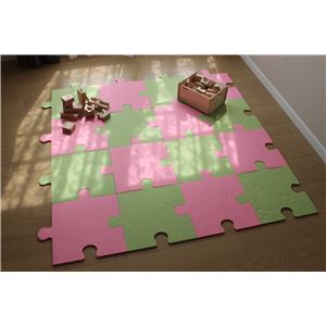 床用 防音フェルトボード パズル吸音パネル400(滑止め加工付き) 40×40cm グリーン【単品】 床用 防音フェルトボード パズル吸音パネル400(滑止め加工付き) 40×40cm グリーン【単品】