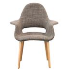 リプロダクト品 デザイナーズチェア イームズチェア オーガニックチェア【本体：ライトブラウン LBR ／脚：ナチュラル NA】