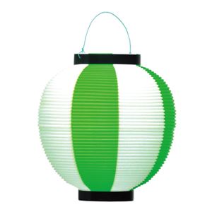 (業務用10セット) タカ印 ポリ提灯 40-7040 緑白 商品画像